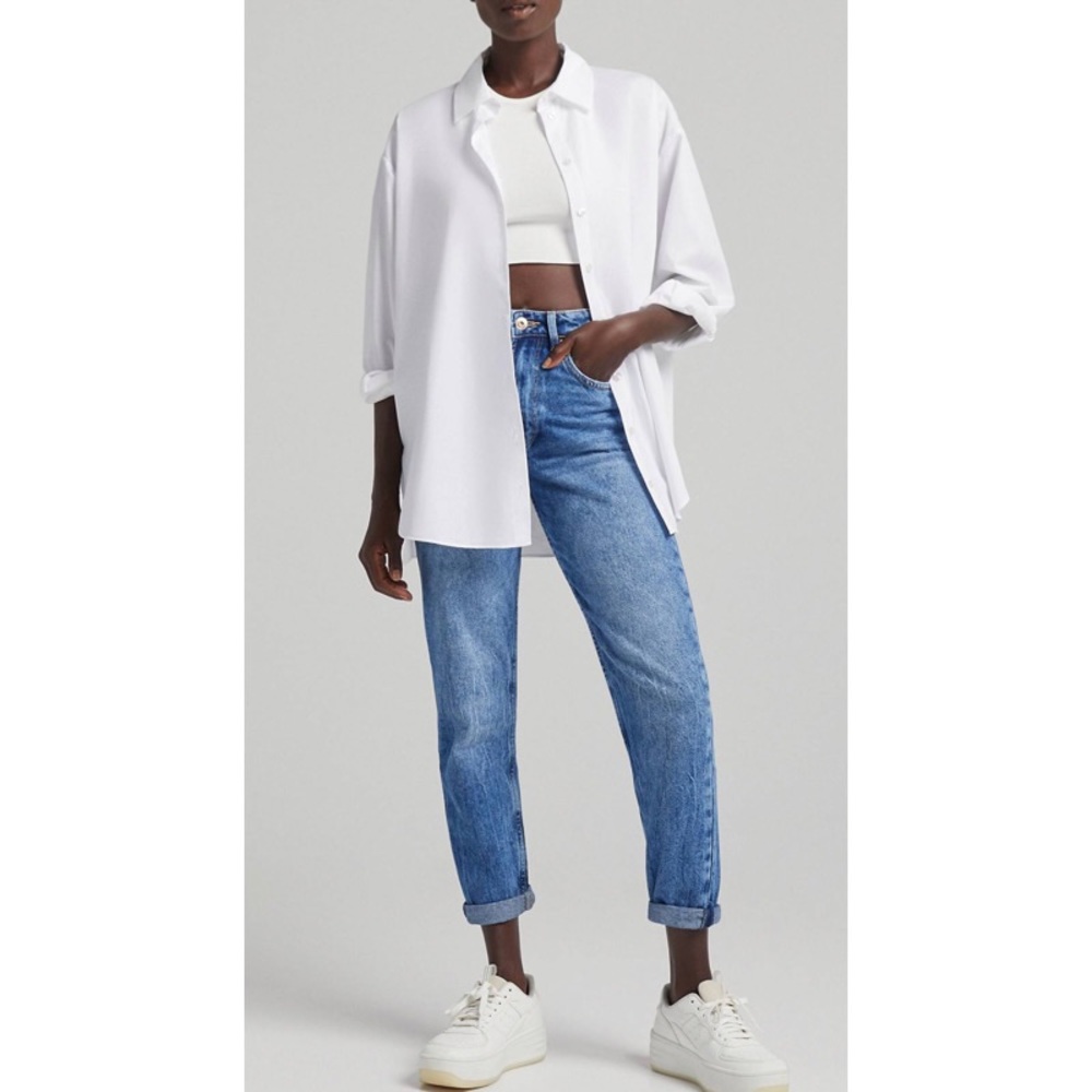 Bershka denim collection mom jeans